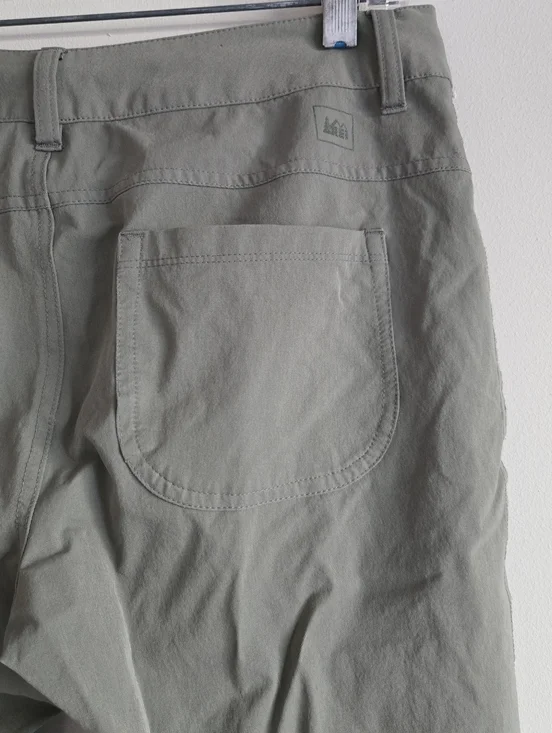 Rei Womens Nylon Convertible Capri Pants Size 6 Olive - Picture 7 of 16